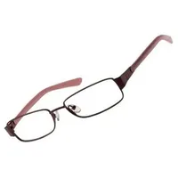 Fossil Brillengestell aus Metall/Leder in Bronze/Rosa | Gr.: onesize
