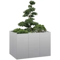 VidaXL Pflanzkübel 120x80x80 cm Verzinkter Stahl
