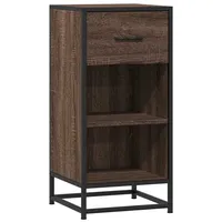 VidaXL Sideboard Braun Eichen-Optik 35,5x35x76 cm Holzwerkstoff Metall