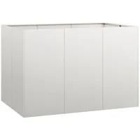 VidaXL Pflanzkübel 120x80x80 cm Edelstahl