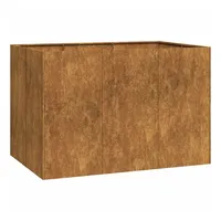 VidaXL Pflanzkübel Rostig 120x80x80 cm Wetterfester Stahl