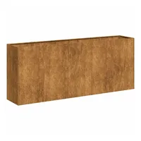 VidaXL Pflanzkübel Rostig 200x40x80 cm Wetterfester Stahl