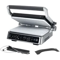 Genius Chef Kontaktgrill, Elektrogrill Edelstahl für Sandwiches Steak, abnehmbare