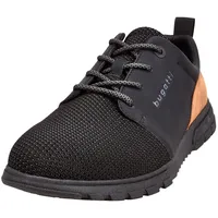 Bugatti Sneaker Freizeitschuh, Halbschuh, Schnürschuh mit Kontrastbesatz schwarz |