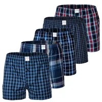 MG-1 Herren Web-Boxer, 5er Pack - Classic Boxer-Shorts, gemustert,