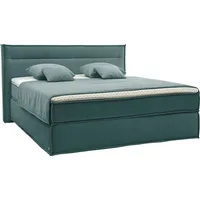 Musterring Boxspringbett MUSTERRING "JustB SC100", blau (türkis), B:200cm L:215cm,