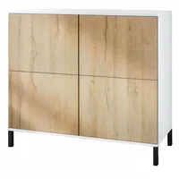 Vladon Kommode Rova V3 (Moderner Küchenschrank, mit 4 Push-to-Open