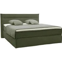 Musterring Boxspringbett MUSTERRING "JustB SC100", grün (oliv), B:200cm L:215cm,