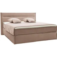Musterring Boxspringbett MUSTERRING "JustB SC100", beige (beige, braun), B:200cm