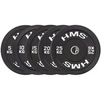 Hms fitness HMS 17-61-017 5907695520361 OLIMPIC Plate-Bumper, Schwarz, Einheitsgröße