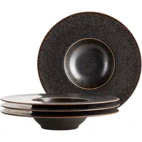 Mäser Powerful Gourmetteller-Set schwarz/braun, 4-tlg. (935277)