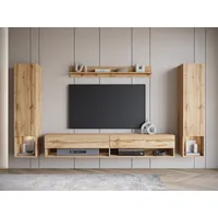 Home Affaire Wohnwand HOME AFFAIRE "AMADEO II", braun (eichefarben