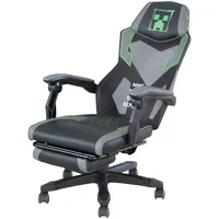 Phoenix group Minecraft - Gamingstuhl, Bürostuhl, Drehstuhl, Grau, 114,5-124,5