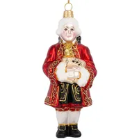 SIKORA Mozart besondere Weihnachtskugel Glas Christbaumschmuck Deko Figur Weihnachten