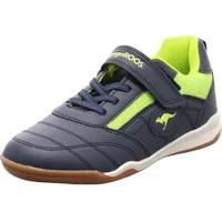 KangaROOS Backyard 2.0 EV Hallenturnschuh, dk Navy/Lime, 30 EU
