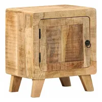 VidaXL Nachttisch 40x32x46 cm Raues Massivholz Mango