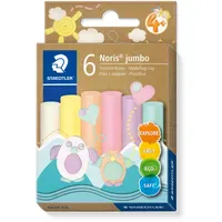 Staedtler Noris Jumbo Plastilin-Knete 6 Knetstangen à 16,6 g