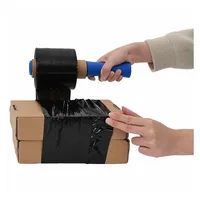 VidaXL Stretchfolien 10 Stk. Schwarz 23 μm 10 cm