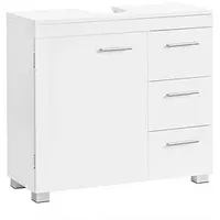 VASAGLE Waschtischunterschrank ohne Waschbecken weiß 70,0 x 30,0 x