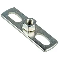 Tecuro Befestigungsplatte 70 x 20 mm, mit Innengewinde, Stahl