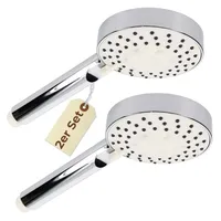 GarPet 2x Duschkopf Wassersparend 3 Funktion Duschbrause Handbrause Dusche