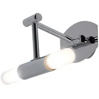 Briloner LED Wandlampe Glas Chrom Wandleuchte Innen beweglich Schlafzimmer