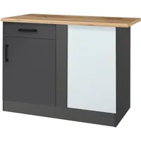 Kochstation Eckunterschrank »KS-Toronto, Breite 110 cm«, schwarz