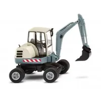 Wiking 065809 H0 Baufahrzeug Modell Mini-Bagger, alpenblau
