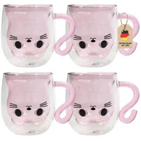 Intirilife Thermo, Rosa, Glas, 0.2 L, doppelwandig, Essen &