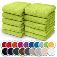 NatureMark 10er Pack Waschlappen | 100% Baumwolle | Frottier