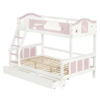 XDOVET Etagenbett mit Fenster 120 x 200 cm Kiefer