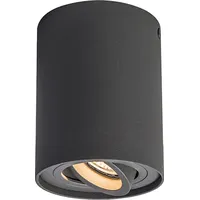 QAZQA - Smarter AufbauSpot dunkelgrau kippbar inkl. Wifi GU10