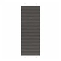VidaXL Plissee Schwarz 70x200 cm Stoffbreite 69,4 cm Polyester