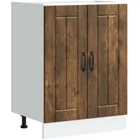 VidaXL Spülenunterschrank Lucca Räuchereiche Holzwerkstoff