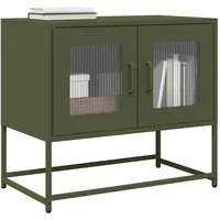 VidaXL TV-Schrank Olivgrün 68x39x60,5 cm Kaltgewalzter Stahl