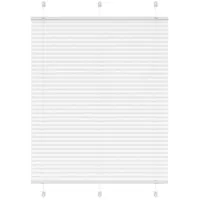 VidaXL Plissee Weiß 110x150 cm Stoffbreite 109,4 cm Polyester