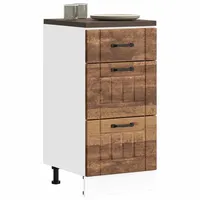 VidaXL Küchen-Unterschrank Lucca Altholz-Optik Holzwerkstoff