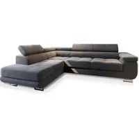 Masseno Ecksofa mit Schlaffunktion Selva & Grau, ¦ Maße