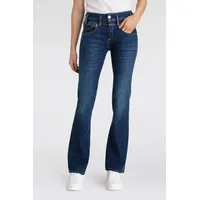 Herrlicher Bootcut-Jeans Pearl Boot Denim mit markantem Bund blau