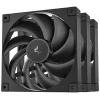 Deepcool FD14 140x140x25, Gehäuselüfter - schwarz, 3er Pack, 140