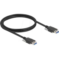 DeLock USB-Kabel USB 3.2 Gen1 USB-A Stecker, USB-A Stecker