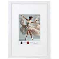 Ideal Trend Holzbilderrahmen mit Passepartout Elegantes Design Foto Rahmen