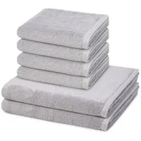 VOSSEN Vegan Life Handtuchset 6-tlg. grau