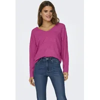 Only Rica Life L/S V-Neck Pullo KNT Noos 15224360,Raspberry