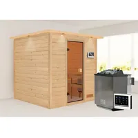 Karibu Sauna Jara inkl. 9 kW Bioofen ext. Steuerung
