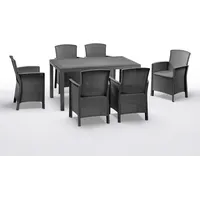 BICA Gastro Essgruppe Lido | Esstisch Houston mit 6