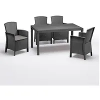 BICA Gastro Essgruppe Lido | Esstisch Houston mit 4