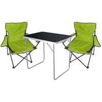 Mojawo Mojawo, 3tlg Camping Set Gartenmöbel Campingtisch + 2x
