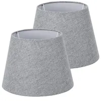 Navaris 2x Lampenschirm aus Leinen - 2er Pack E27