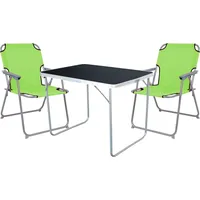Mojawo 3-tlg Camping Set Campingtisch + 2 Campingstuhl Klappstuhl